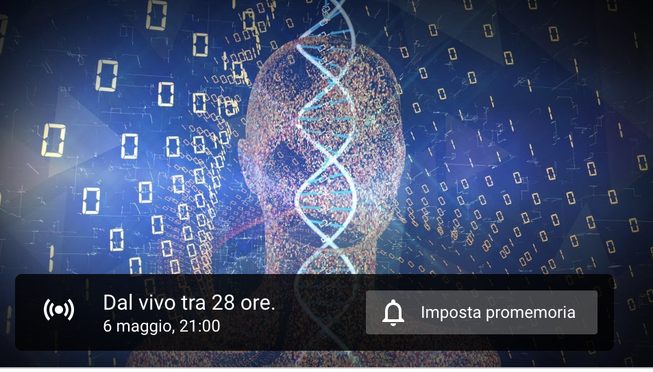 L' immagine annuncia un un caffè Scienza su La seconda rivoluzione della genetica: l'etica alle frontiere della post-genomica