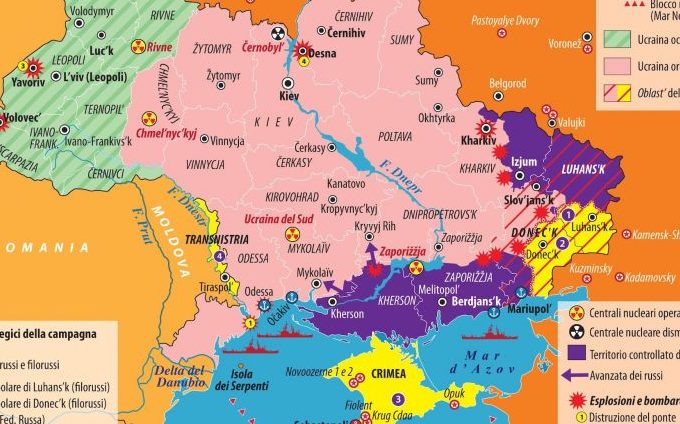 Mappa della guerra in Ucraina al 28 maggio 2022
