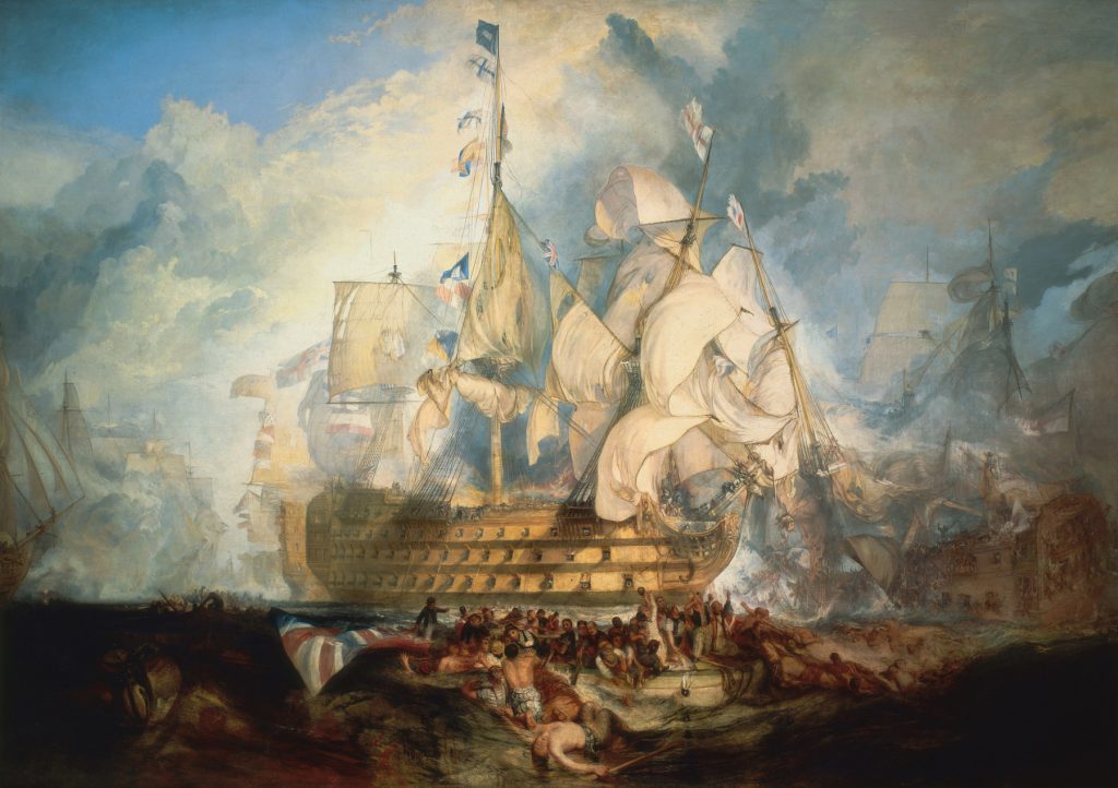 La battaglia di Trafalgar del 21 ottobre 1805