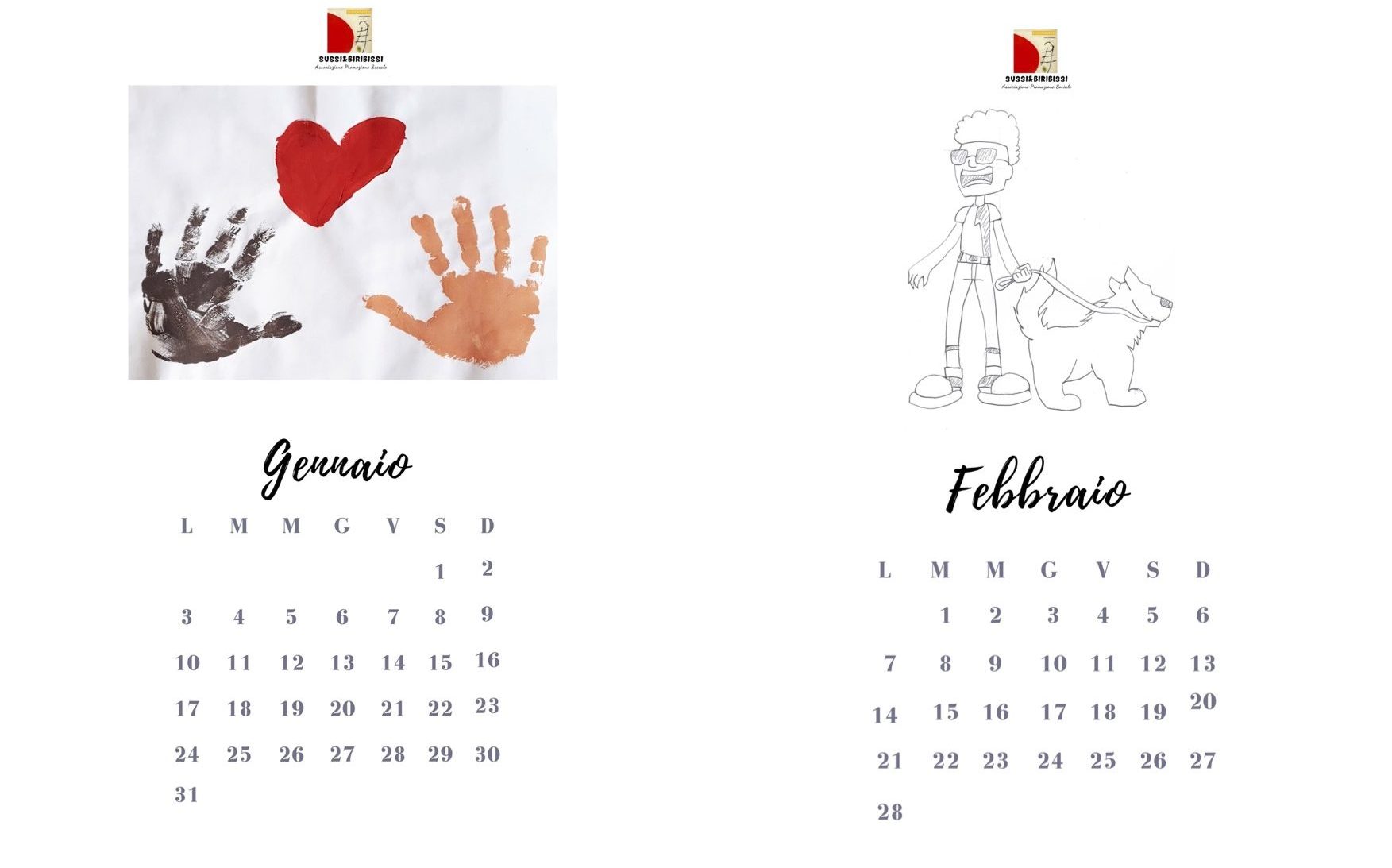Il calendario 2022 di Sussi&Biribissi
