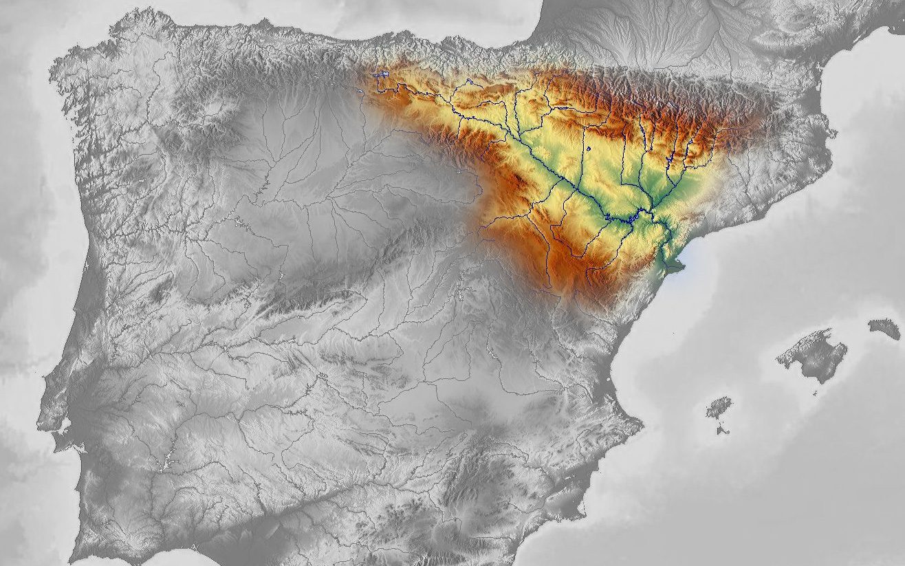 I rapporti tra la Sierra di Atapuerca e il fiume Ebro