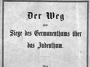 La strada per la vittoria del germanesimo sul giudaismo