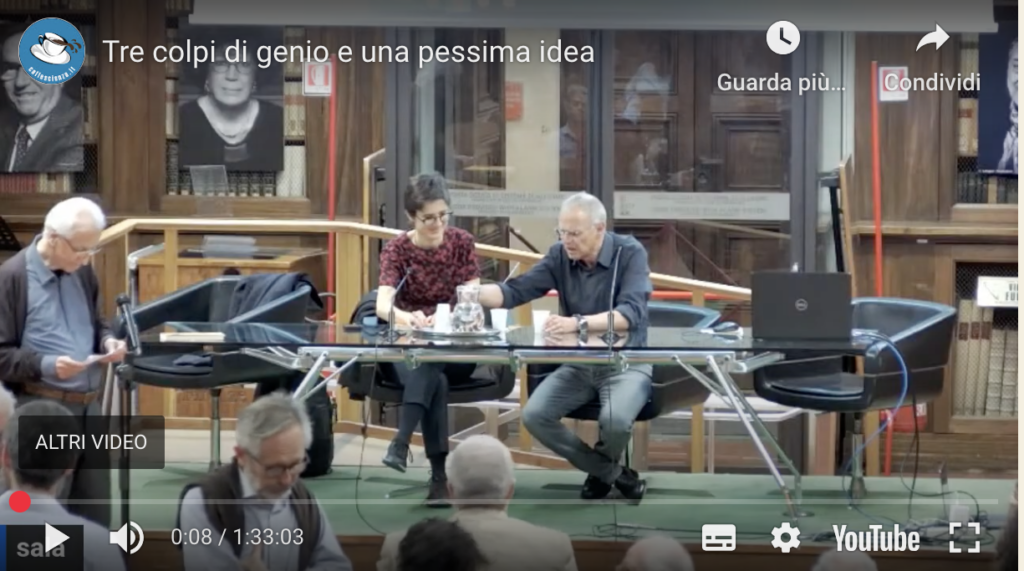 Fotogramma dal caffè scienza del 29 maggio 2025: Presentazione del Libro di Silvia Bencivelli